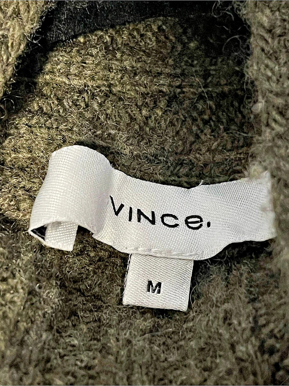 Vince Ribbed Wool-Cashmere Blend Sweater Size Medium - Picture 4 of 5
